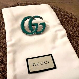 Authentic Gucci GG brooch